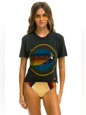 Aviator Nation Aspen Boyfriend Tee Size S